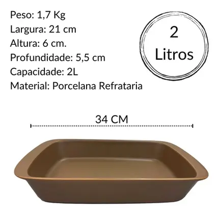 TRAVESSA TANGO MEDIA 034X21X6,5 2L MARROM OXFORD