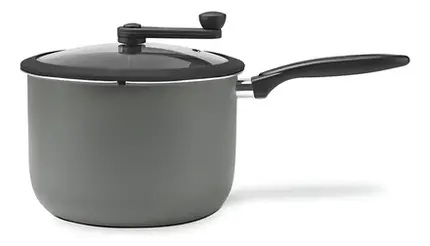 PIPOQUEIRA COM REVESTIMENTO CERAMICO PIC POC Ø 22X15 5,5L CINZA BRINOX