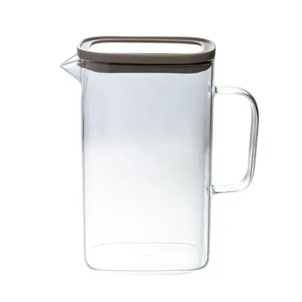 JARRA TINT EM BOROSSILICATO COM TAMPA EM SILICONE 1,5 L FRACALANZA