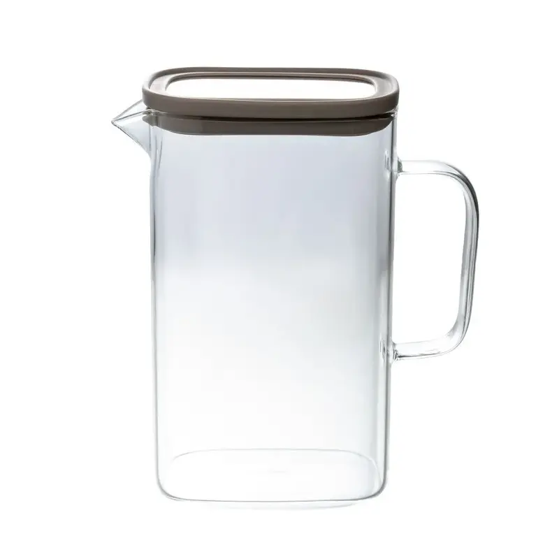JARRA TINT EM BOROSSILICATO COM TAMPA EM SILICONE 1,5 L FRACALANZA