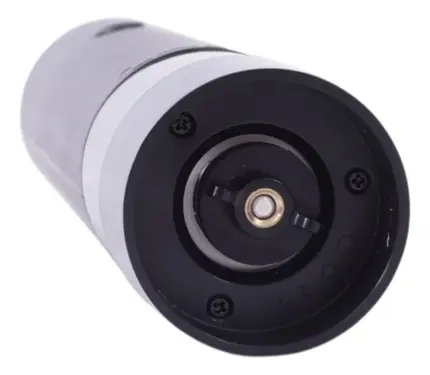 MOEDOR DE SAL E PIMENTA ELETRICO USB EM ABS A18,8 CM PRETO E BRANCO