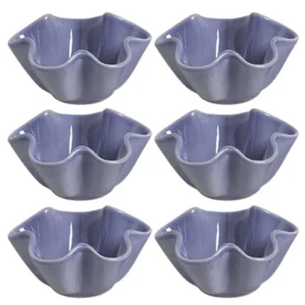 CONJUNTO COM 6 BOWLS TURTLE SCALLA