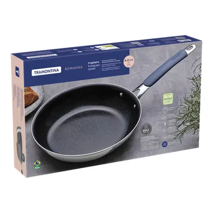 FRIGIDEIRA 25CM ROMAGNA REVESTIMENTO CERAMICO TRAMONTINA