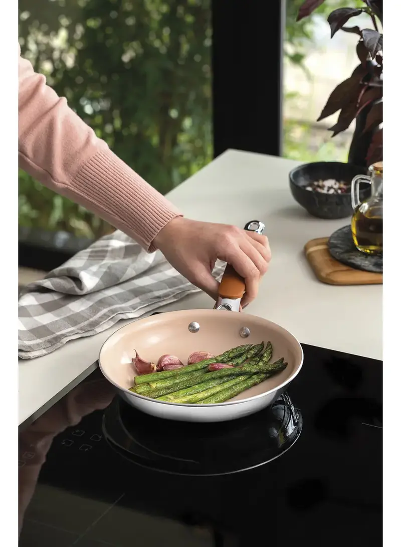 FRIGIDEIRA 30CM ROMAGNA MARROM REVESTIMENTO CERAMICO TRAMONTINA