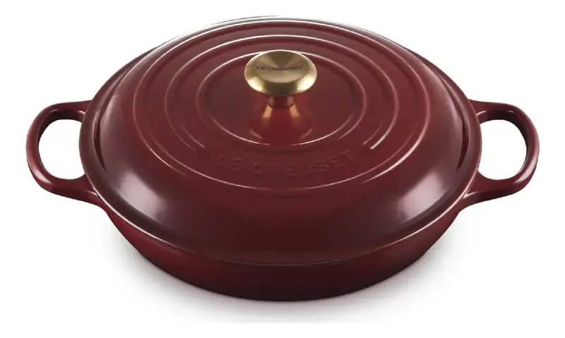 CACAROLA BUFFET 32CM SIGNATURE GARNET RHONE LE CREUSET
