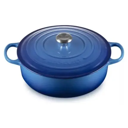 PANELA RISOTTO 30CM SIGNATURE AZURE BLUE LE CREUSET