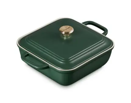 TRAVESSA QUADRADA COM TAMPA 2,9L SAN FRAN FORET LE CREUSET