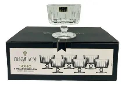 JOGO TAÇA SOBREMESA SOHO 190ml D10xA9cm