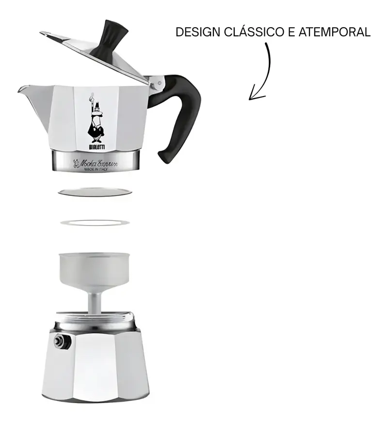 CAFETEIRA NUOVA MOKA EXPRESS 4 XICARAS BIALETTI