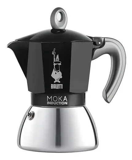 CAFETEIRA MOKA INDUCTION 6 XICARAS PRETA BIALETTI