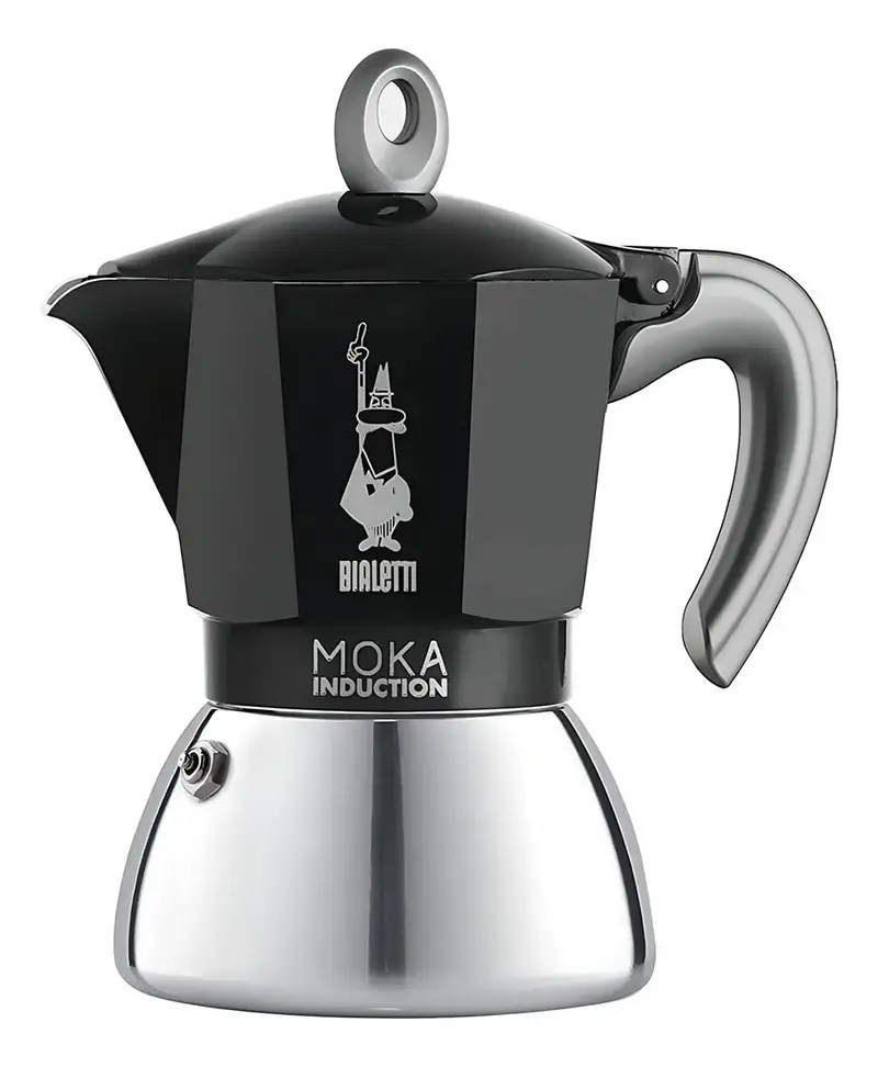 CAFETEIRA MOKA INDUCTION 6 XICARAS PRETA BIALETTI