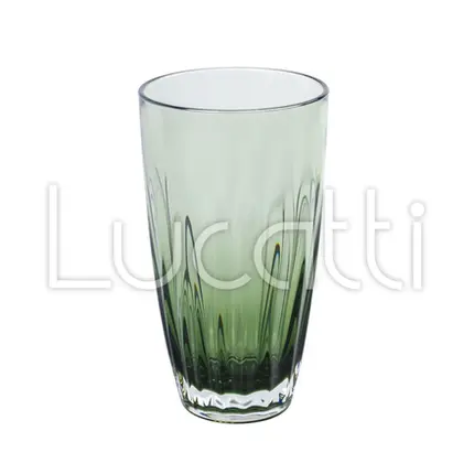 JOGO COM 6 COPOS EM ACRILICO VERDE 550ML