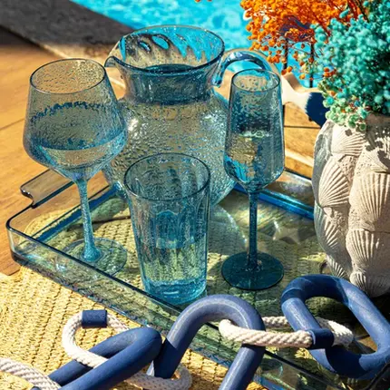 JARRA EM ACRILICO AZUL 3L