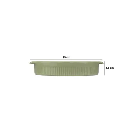 FORMA REDONDA 25 CM VERDE CHA GERMER