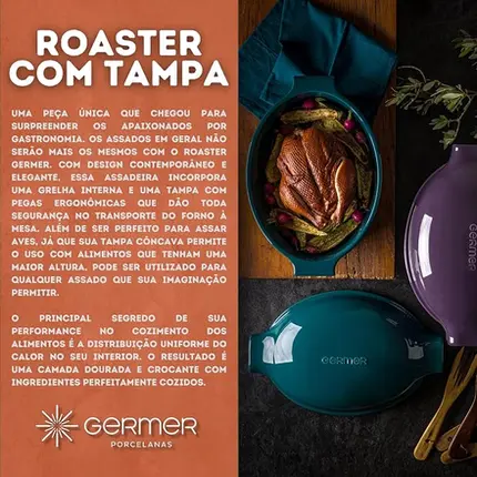 ROASTER COM TAMPA BRANCO GERMER
