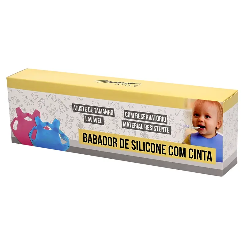 BABADOR DE SLICONE COM CINTA ROSA MIMO STYLE