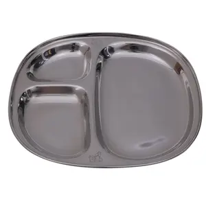 PRATO INFANTIS COM DIVISORIAS INOX MIMO STYLE