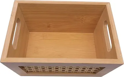 CAIXA ORGANIZADORA BAMBU PALHINHA MIMO STYLE