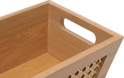 CAIXA ORGANIZADORA BAMBU PALHINHA MIMO STYLE