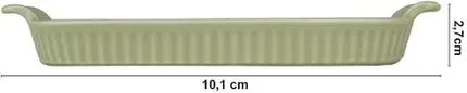 BANDEJA ASSAR E SERVIR P VERDE CHA 20X12 CM GERMER