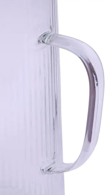 JARRA DE VIDRO CANELADO COM TAMPA INOX 1,3L MIMO STYLE