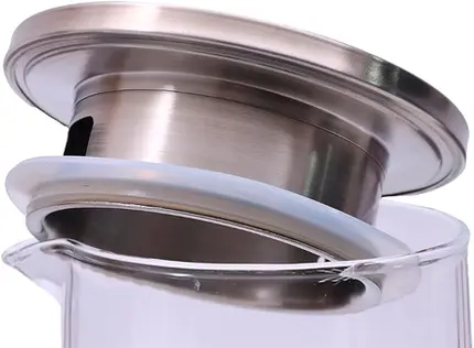 JARRA DE VIDRO CANELADO COM TAMPA INOX 1,3L MIMO STYLE