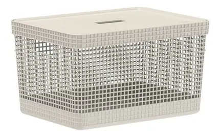 CAIXA ORGANIZ CUBE M BEGE CC350 OU+