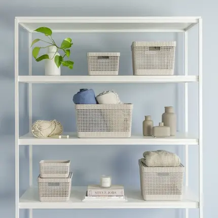 CAIXA ORGANIZ CUBE M BEGE CC350 OU+