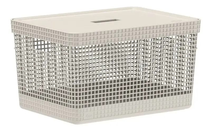 CAIXA ORGANIZ CUBE M BEGE CC350 OU+