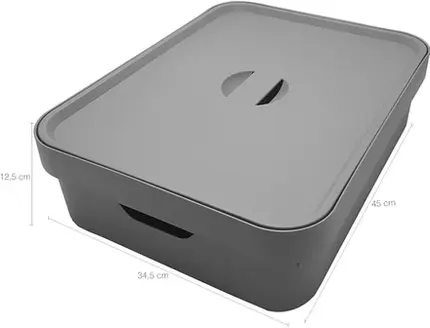 CAIXA ORGANIZ CUBE G BX CINZA CC550 OU+