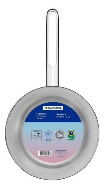 FRIGIDEIRA ACO INOX 24CM VENTURA TRAMONTINA