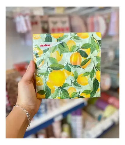 20 GUARDANAPOS DE PAPEL TRACEYA CITRONELLA NAPKIN 33X33