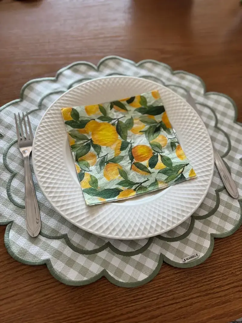 20 GUARDANAPOS DE PAPEL TRACEYA CITRONELLA NAPKIN 33X33