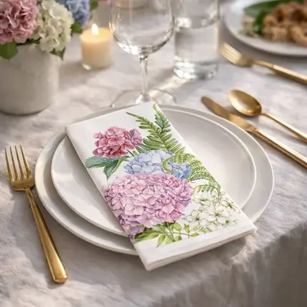 15 GUARDANAPOS DE LAVABO DE PAPEL NAPKIN GT HYDRANGEA SHADES FSC MIX
