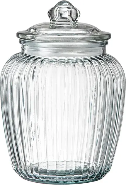 PORTA MANTIMENTO EM VIDRO COM TAMPA HERMETICA 1,9L D10,4xA21,5cm