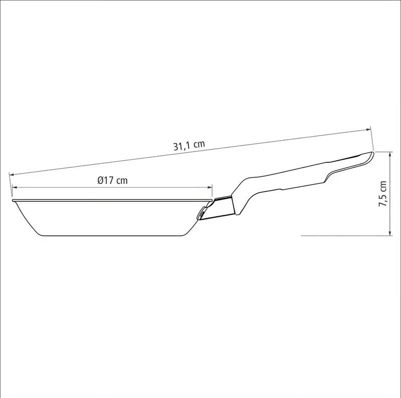 FRIGIDEIRA LORETO GRAFITE 16cm 0,4L TRAMONTINA