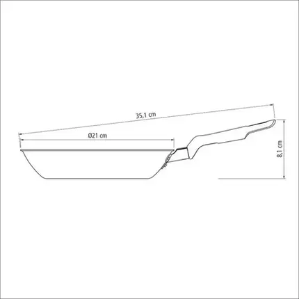 FRIGIDEIRA LORETO GRAFITE 20cm 0,8L TRAMONTINA