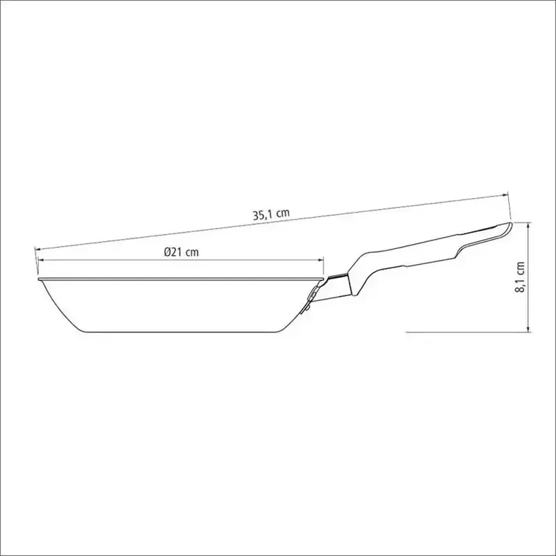 FRIGIDEIRA LORETO GRAFITE 20cm 0,8L TRAMONTINA
