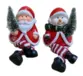 PAPAI NOEL SENTADO COM PERNAS DE PANO 6.8x5.6x16.5