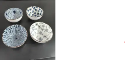 CONJUNTO COM 4 BOWLS FLORAL - C 11X6,5CM
