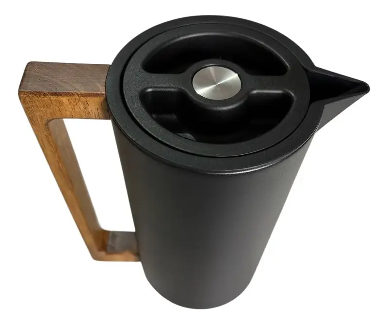 GARRAFA TERMICA INOX 1L BRUSQUE PRETA