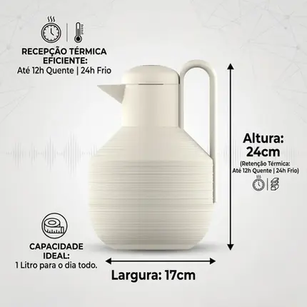 GARRAFA TERMICA MOCHA CREME 1000ML