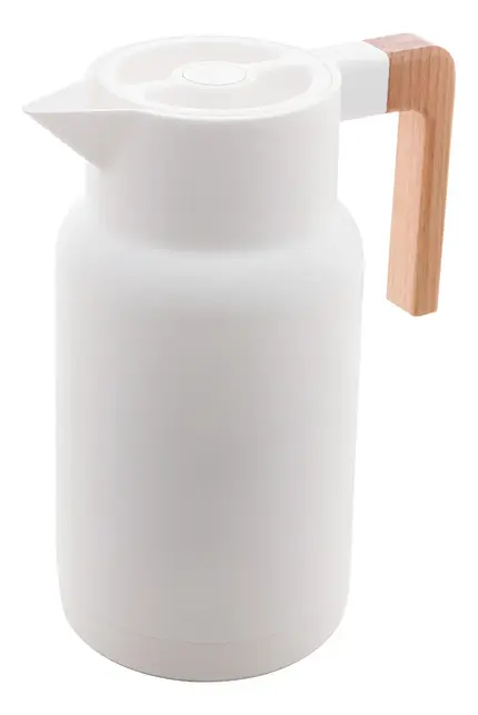 GARRAFA TERMICA DE PLASTICO ORGANIC BRANCA 1L LYOR