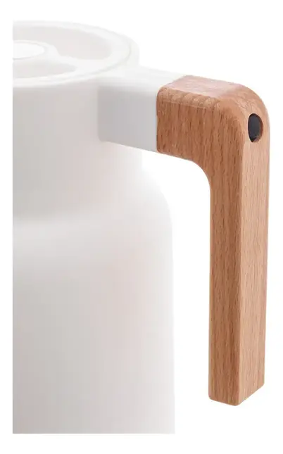 GARRAFA TERMICA DE PLASTICO ORGANIC BRANCA 1L LYOR