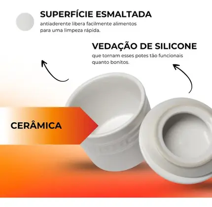 PORTA CONDIMENTO MEDIO 400ML BRANCO LE CREUSET