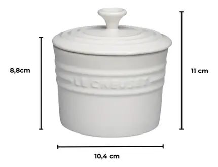 PORTA CONDIMENTO MEDIO 400ML BRANCO LE CREUSET
