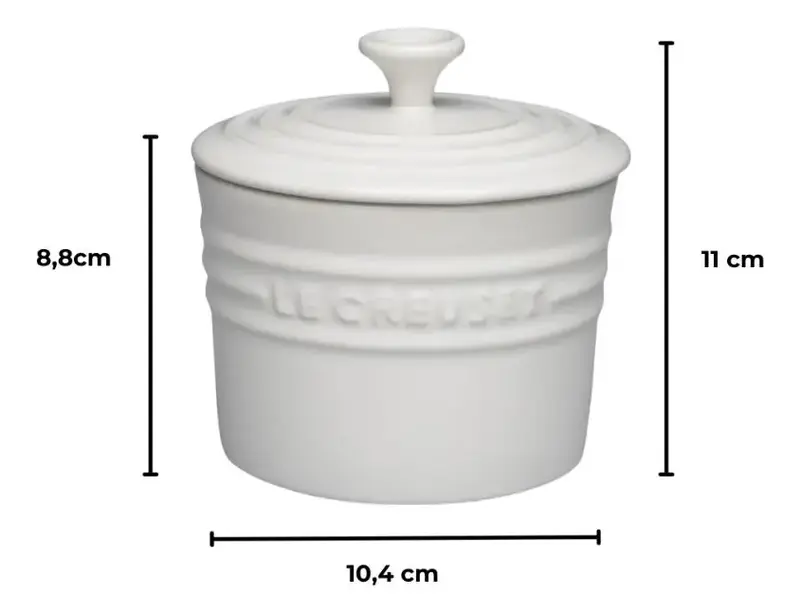 PORTA CONDIMENTO MEDIO 400ML BRANCO LE CREUSET
