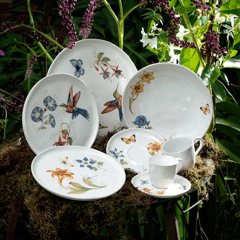 JOGO COM 6 PRATOS FUNDOS BIO JARDIM SECRETO 1 CLASSIFICAÇÃO PORTO BRASIL