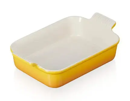 TRAVESSA RETANGULAR 26 CM HERITAGE NECTAR LE CREUSET